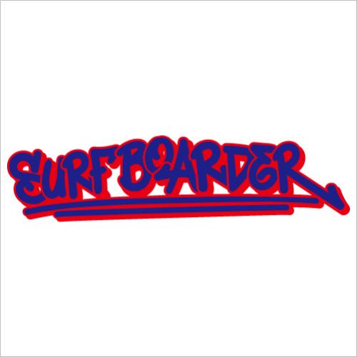 ステッカー : SURFBOARDER 1LINE